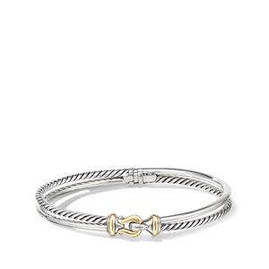 David Yurman Cable Classic buckle 18k gold bracelet